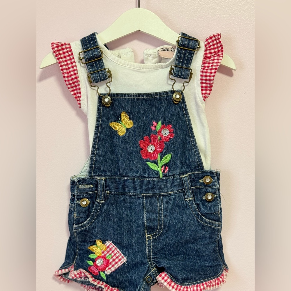 Denim Shortalls with Top